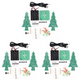 thumbnail image 1 of Kit de práctica de soldadura DIY 3D Christmas Tree 3 PCB para amantes del bricolaje (3 colores), 1 of 3