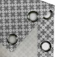 thumbnail image 4 of Ambesonne Floral Grommet Curtain, Victorian Lace Flower, 50" x 108", Black Pale Grey, 4 of 6