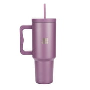 Cubitt Insulated Stainless Steel 40 oz Tumbler with Handle and Straw Lid, Cupholder Friendly