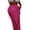 Rose Red, variant on Women Knitted Cover-Up Sarong Solid Color Hollow-Out Side Tie-Up High Slit Mini Beach Long Skirts Summer Swimsuit Cover Up