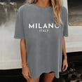 thumbnail image 2 of Camiseta básica para mujer: camiseta de manga corta suave y cómoda, prenda transpirable para el día a día., 2 of 5