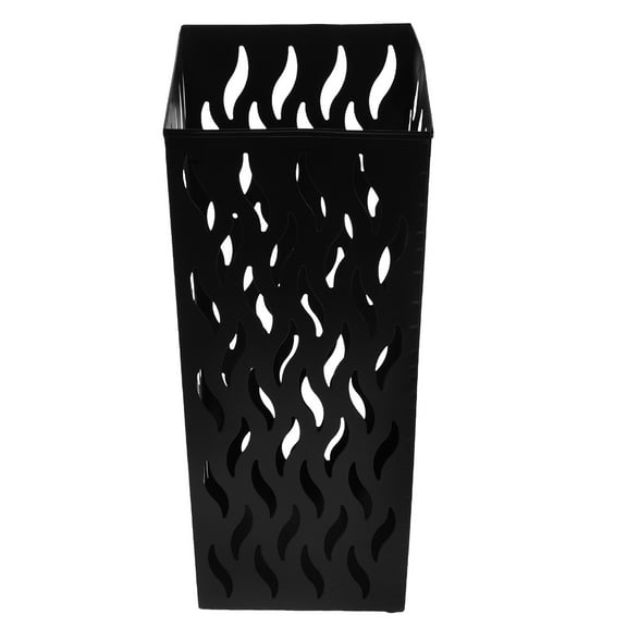 Metal Umbrella Stand Rack Farmhouse French Flowers Bucket Vase Rustic Tin Holder Umbrella Holder Bins Canes Walking Sticks Holders Golf Clubs Organizer Black