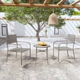 thumbnail image 4 of vidaXL Patio Dining Set 3 Piece Outdoor Furniture Set with Table Poly Rattan, 4 of 4