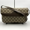 thumbnail image 6 of Pre-Owned GUCCI Old Gucci 004 106 0024 Shoulder Bag GG Supreme Canvas Brown Women's, 6 of 11