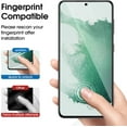 thumbnail image 3 of 2 Pack amFilm Samsung Galaxy S22 5G [6.2 Inch] Hybrid Screen Protector, HD Clear, 3 of 6