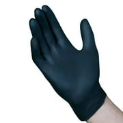 VGuard A16A34 Nitrile Gloves - 1 Box 100CT 5mil XL Black Disposable Gloves