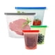 thumbnail image 1 of 4 bolsas reutilizables de silicona para alimentos para frutas, verduras, carne.-- Sincero Electrónica, 1 of 3