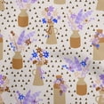 thumbnail image 1 of oneOone Georgette Viscose Rust Brown Fabric Floral Vase With Geometrical Sewing Fabric By The Yard Printed Diy Clothing Sewing Supplies 42 Inch Wide, 1 of 4