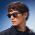 thumbnail image 3 of SA106 Polarized Sunglasses Rectangle Retro Keyhole Bridge and UV400 TAC Lenses / Slate Frame - Black Lens, 3 of 7