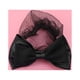 thumbnail image 3 of 2 piezas elástico moño lazo tocado pelo redecilla pasador de red accesorios de clip de malla para dama mujer oficina de baile (negro), 3 of 6