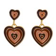 thumbnail image 1 of Minnieouse Pendientes de goteo de gota de amor a juego, joyería de moda, pendiente pequeño de aleación con personalidad romántica, fiesta de Ropa, zapatos y accesorios Miscelánea café dorado Minnieouse AP015241-04, 1 of 6