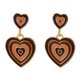 thumbnail image 1 of Pendientes de gota de amor Qarigey joyería de moda dorado, 1 of 6