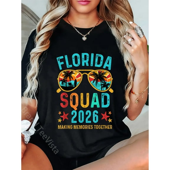 Florida Vacation Squad 2026 Family Matching Vintage T-Shirt
