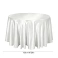 thumbnail image 3 of Round Satin Tablecloth, Party Table Cover, Wedding Dining Decor, Elegant Glossy Drape and Wrinkle Recovery Fabric for Dessert Tables, Wedding Receptions, and Home Dining, 3 of 6