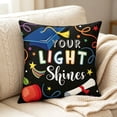 thumbnail image 4 of Throw Pillow Cover,Reading Topic Pattern Soft Washable with Hidden Zipper for Living Room Bedroom Term Begin Gift, 4 of 9