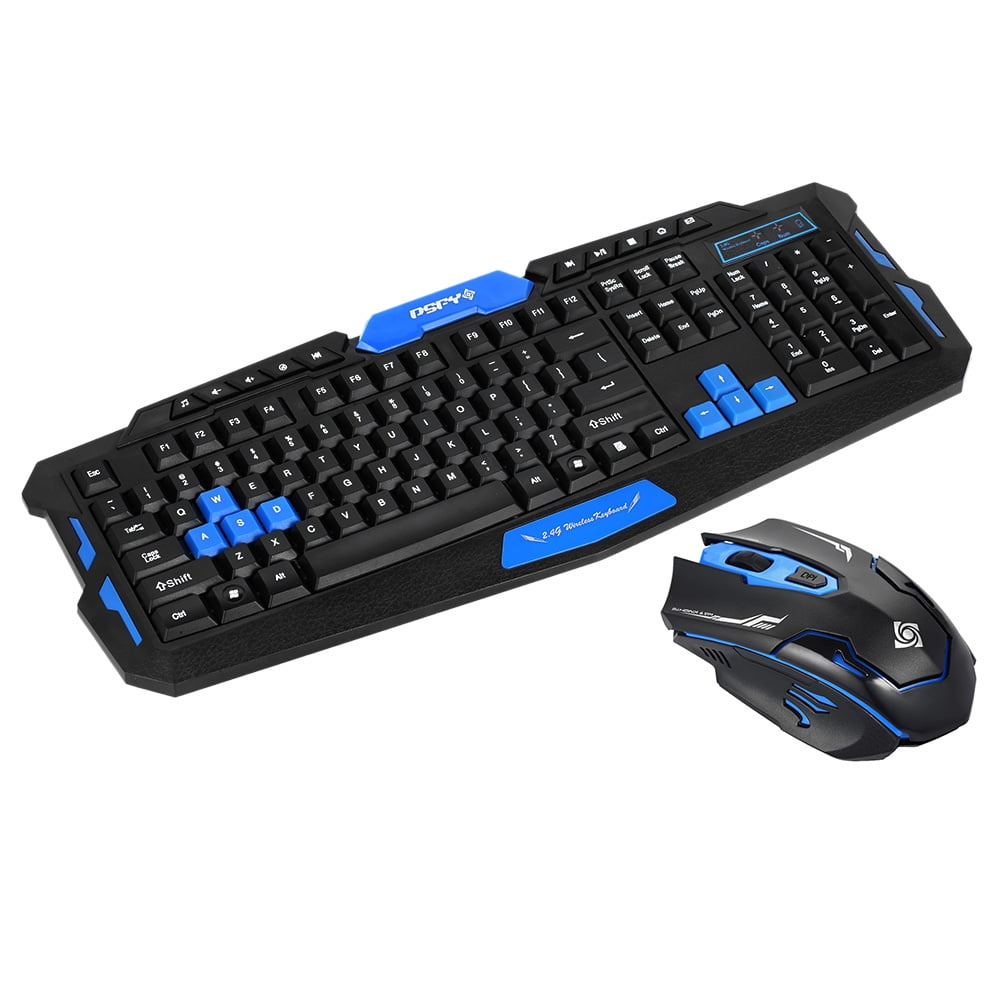 2.4GHz Wireless Gaming Keyboard Mouse Combo, DSFY 19 Keys Antighosting