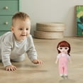 thumbnail image 5 of CREATITOY 6-Inch Girl Dress Up Doll with Pink Pants - Changeable Outfits, Stylable Hair, Adjustable Joints, Educational Gift for Kids Ages 3+ | Durable Plastic Toy for Creative Play & Storytelling, 5 of 6
