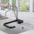 thumbnail image 1 of 360 Swivel Folding Black Kitchen Faucet, Window Folding Kitchen Mixer Tap, Stainless Steel Hot And Cold Water Sink Mixer Tap For Kitchen, 1 of 4