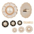 thumbnail image 4 of 10Pcs Handmade DIY Decoration Ornaments Sewing Accessories Needlework Shirt Buttons Pearl Buttons BLACK 25MM, 4 of 8