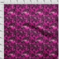 thumbnail image 4 of oneOone Cotton Cambric Fuschia Pink Fabric Abstract Sewing Material Print Fabric By The Yard 56 Inch Wide, 4 of 5