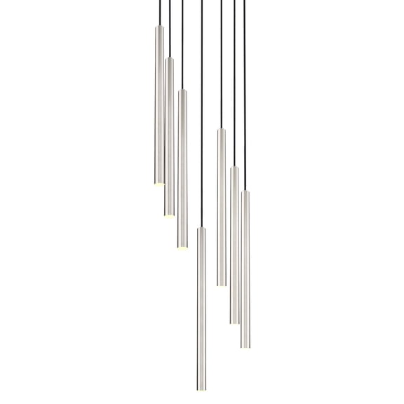 Z-Lite 919Mp24-7R-Led Forest 18" Wide Chandelier - Nickel