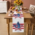 thumbnail image 2 of Patriotic USA Flag Table Runner 90 Inches, Independence Day Firework Red Striped Bed Runner Dresser Scarves Tabletop for Indoor Outdoor Parties/Ceremony/Banquet, 13" x 90", 2 of 9
