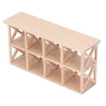 thumbnail image 1 of Estante de Exhibición para Casa de Muñecas ANGGREK Madera de Abedul 8 Rejillas 1:12, 1 of 7