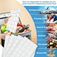 thumbnail image 4 of Ice Sheets for Coolers Reusable - Ice Pack Sheets - Ice Mat with Flexible 96 Ice Cube Packs - Ice Blanket Large Flat Freezer Long Lasting Ice Packs for Cooler, 4 of 5