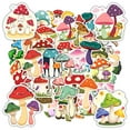 thumbnail image 3 of 35pcs-50pcs Colorful Mushroom Stickers Nature Stationery Stickers Fantasy PVC Stickers for Laptops Suitcases, 3 of 9