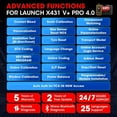 thumbnail image 5 of LAUNCH X431 V+ 4.0 24V Commercial Vehicle Heavy Duty Truck Car Diagnostic Scan Tool With Free MV108S&TPMS, 35+ Reset,All System Scanner,Free Update, 5 of 9
