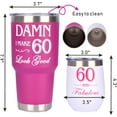 thumbnail image 4 of 60Th Birthday Gifts For Women, 60 And Fabulous Tumbler, 60 And Fabulous Tumbler, 4 of 6