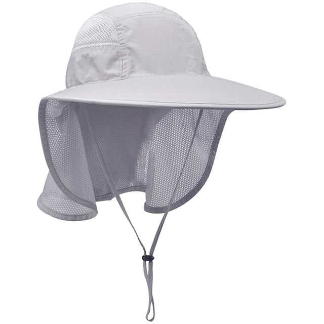 Sombreros para el sol con protección UV para actividades al aire libre unisex con solapa para el cuello MFZFUKR CZYD-ST45-1