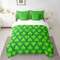 thumbnail image 2 of Feelyou St. Patrick's Day Bedding Comforter Set 7pcs, Luck Shamrock Kids King Bedding Sets, 2 of 8