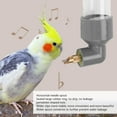 thumbnail image 2 of 260ml Automatic Bird Water Feeder Needle Spout Bird Cage Hanging Auto Waterer Dispenser Bird Leakproof Auto Drinking Device for Pet Birds (Grey), 2 of 9