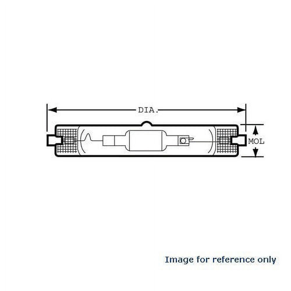 Ansi M81 Lamp GE 150W T7 Multi-Vapor Metal Halide Bulb - R7s Base M81  Ballast Horizontal Burn Commercial Lighting Bulb, image size:1000x1000