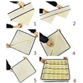 thumbnail image 3 of Organizadores de armario plegables de 24 compartimentos, divisores de cajones plegables, cajas de almacenamiento para ropa interior, sujetadores y calcetines (beige), 3 of 5