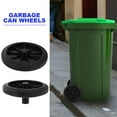 thumbnail image 3 of HOMEMAXS  4 Pcs Large Garbage Can Wheels Dollies Wagon Shopping Black, 3 of 8