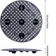 thumbnail image 5 of Paquete de 2 elevadores de macetas grandes a nivel de plantas, soportes para plantas resistentes, platillo para macetas para evitar la putrefacción y daños en el Patio y la cubierta, 5 of 5