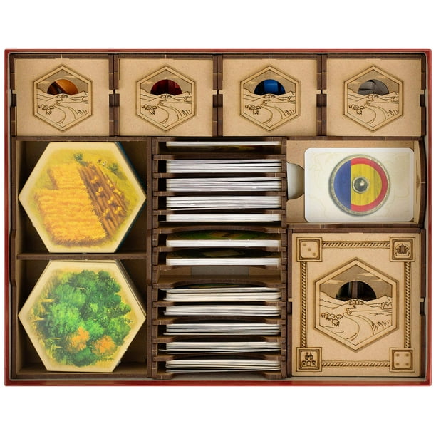 Organizador de almacenamiento TowerRex compatible con el juego de mesa Catan