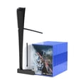 thumbnail image 2 of Console Base for PS5 Slim with 11 Game Cartridge Slots Digital & Disc Edition Storage Rack Stand Accessories, 2 of 6