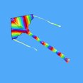 thumbnail image 3 of Rainbow Delta Kite-Rainbow Color Block, 40.9"x47.2",Easy to Fly Kites for Adults, Girls, Boys.Kite for The Beach,Easy Fitting,Kit,Functional&Decorative Tails., 3 of 4