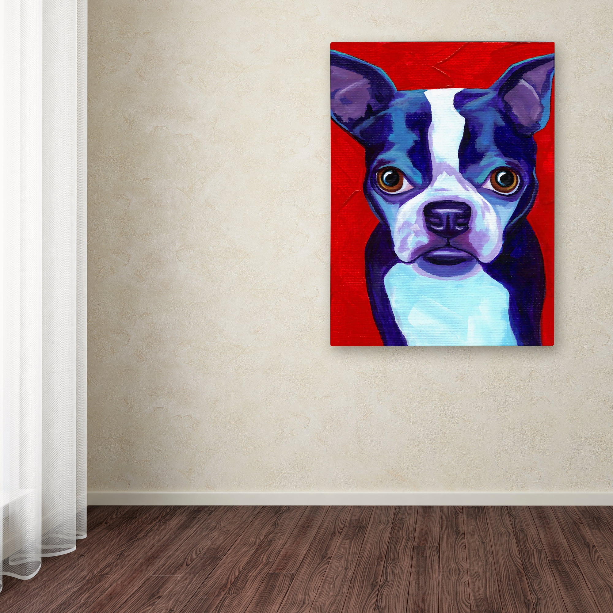 Trademark Fine Art 'Boston Terrier' Canvas Art by Corina St. Martin