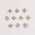 thumbnail image 2 of 10 Pieces Nail Art Accessories with Shiny Mini Flowers and Rhinestones, Alloy DIY Nail Art Decorations, Nail Art Accessories, 2 of 4