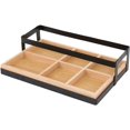 thumbnail image 3 of Vertiflex Tabletop Condiment Caddy 6 Compartment(s) - 3.3" Height x 14" Width9.5" Length - Tabletop - Black, Brown - 1Each, 3 of 4
