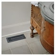 thumbnail image 5 of 4X12 Square Pattern Floor Vent Cover - White Aluminum - Metal Grille for Floors, Walls, and Ceilings. Features an Underside ; with Mounting Holes. Made in USA | G614-AWH, 5 of 8