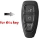 thumbnail image 2 of Carcasa de fibra de carbono ABS + funda de silicona para llave de coche, llavero para Ford Focus Mondeo Edge Fiesta Kuga Mondeo MK4 Fusion Escort Ecosport (fibra de carbono B + negro) Sincero Electrónica, 2 of 3