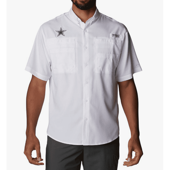 Columbia Men's Dallas Short Sleeve Shirt - MED - WHITE