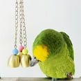 Bird B^ite Pet Bells Toy Parrot African Greys Budgie Parakeet Cockatiel