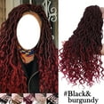 thumbnail image 2 of SEGO Faux Locs Crochet Braids Hair Synthetic Braiding Hair Real Soft Wave Curly Black Hair Extensions Ombre Dreadlocks Hairstyles, 2 of 10