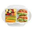 thumbnail image 2 of Starfrit LocknLock Plastic Bento Lunch Container - Removable Divider - 34oz/1L - Airtight & Leakproof - 4-Sided Locking Lid, 2 of 11